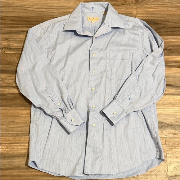 Tommy Bahama Other - Tommy Bahama Light Blue Button Up Dress Shirt Men’s Size 16 Cotton
